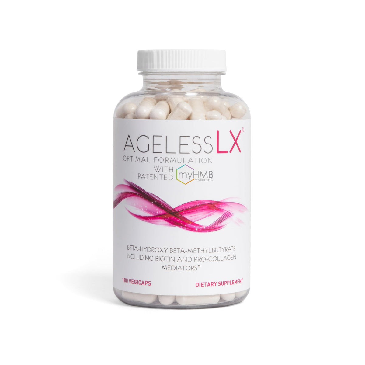 AgelessLX cápsulas de collagen para mujeres 40+: piel y cabello saludables.