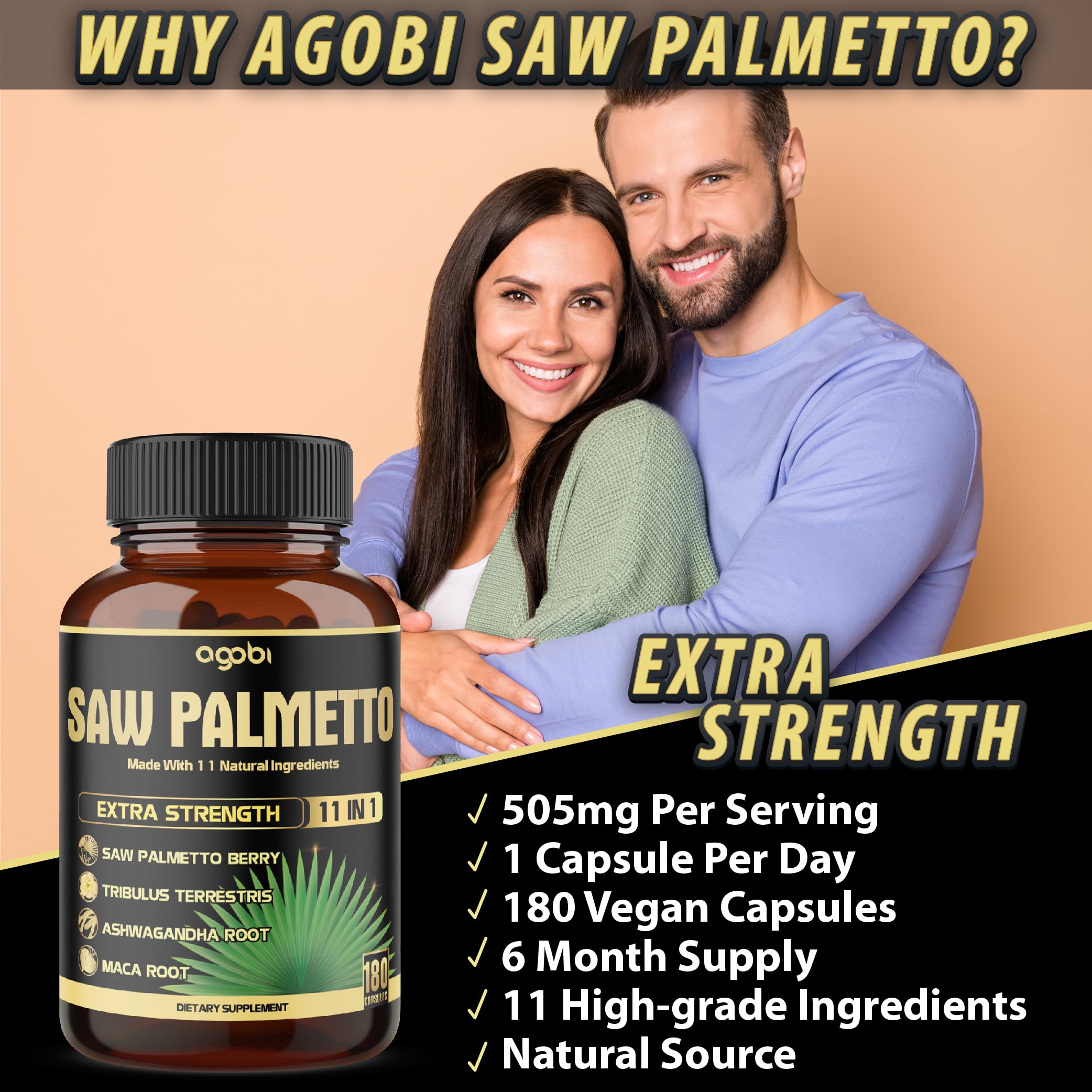 Agobi tribulus maca cápsulas para bienestar general.