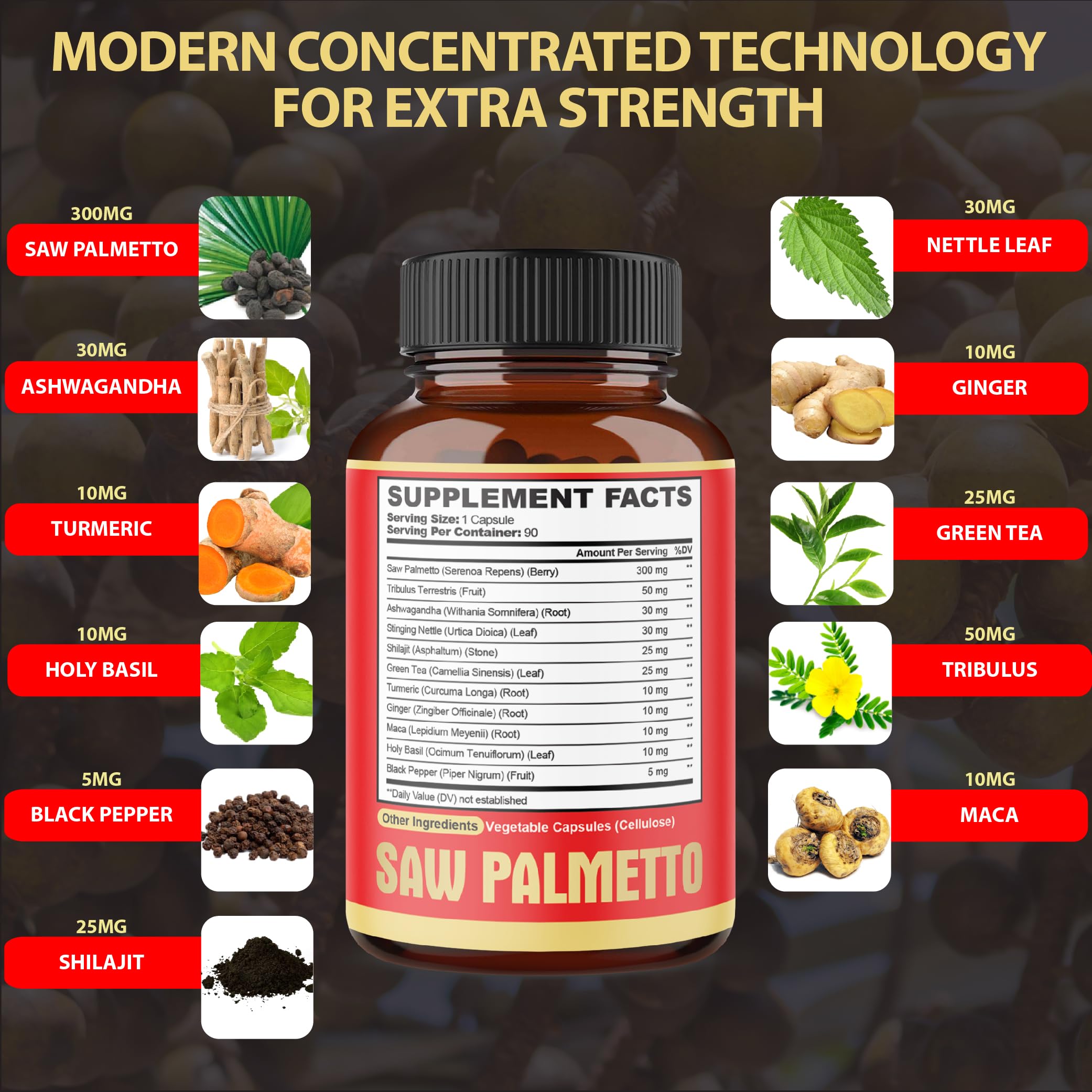 Agobi Palma Serenoa Repens cápsulas: ingredientes clave para una fórmula vegetal equilibrada