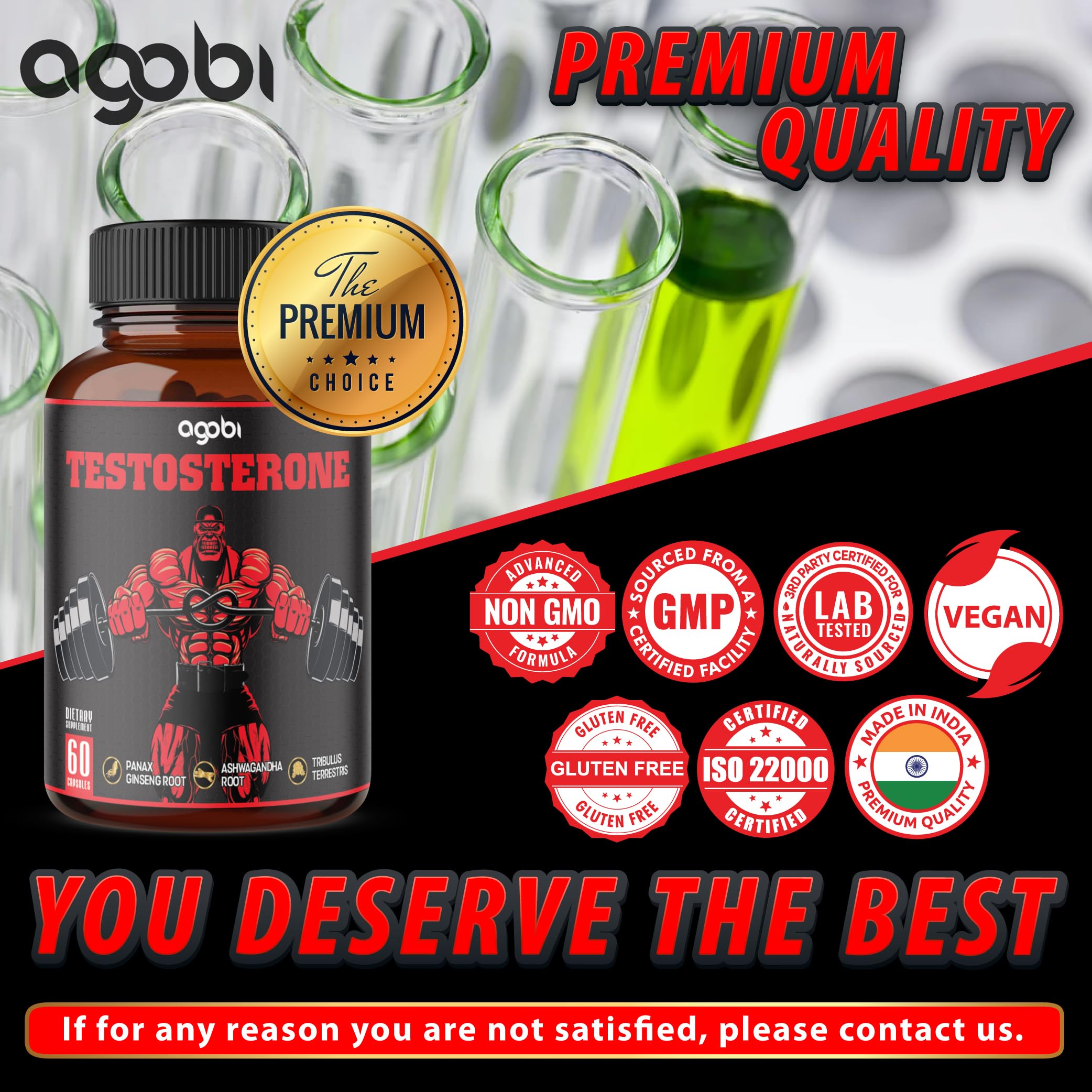 agobi testosterona envase en mesa listo para compra