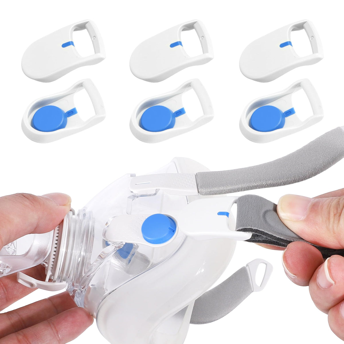 AHIYIYI Clips magnéticos para cabezal: ajuste seguro con ResMed AirFit