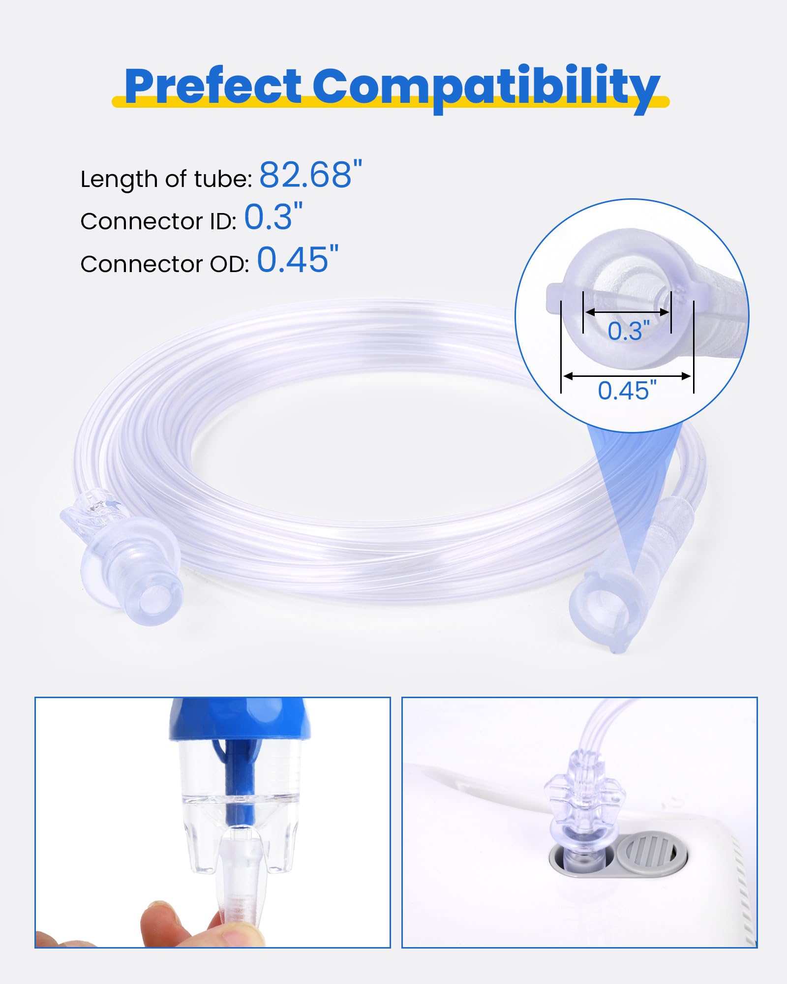 AHIYIYI Nebulizer Kit, opción duradera para uso repetido
