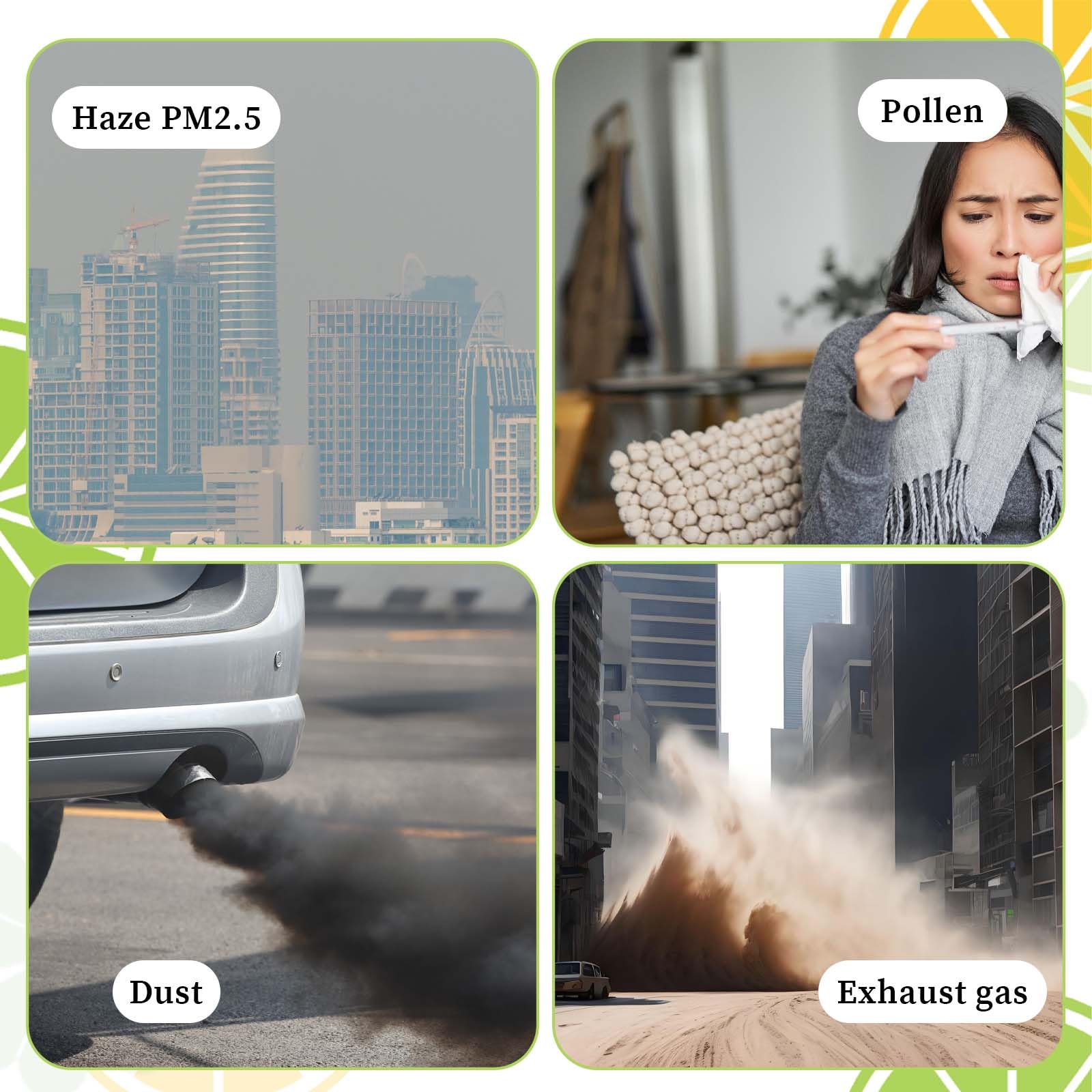 AHQiZFX filtro nasal fácil de usar para bloquear polvo y alérgenos