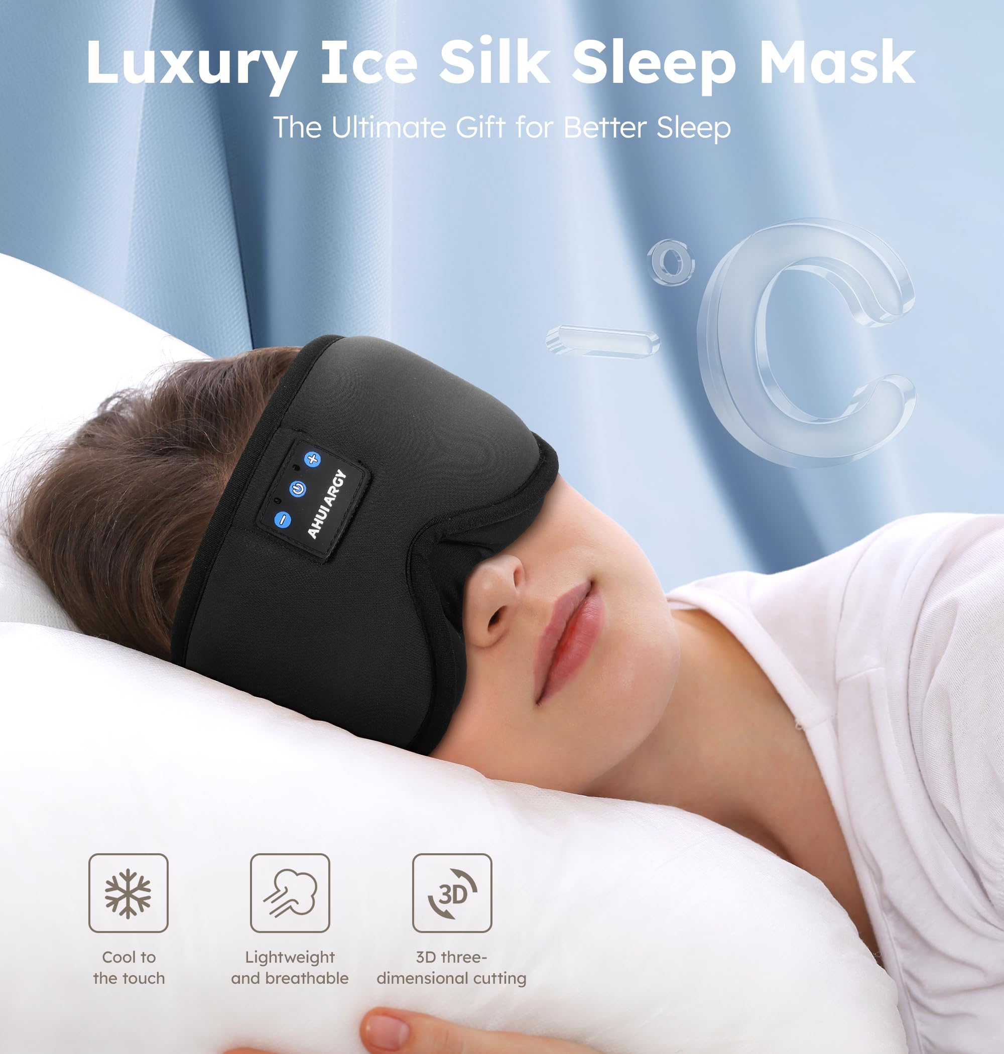 AHUIARGY diseño ergonómico 3D para ojos sin presión