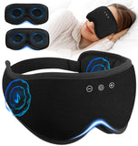 AHUIARGY máscara de sueño con dos tazas removibles 3D para personalizar el descanso.