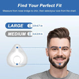 AIBUTI CPAP cushion de silicona avanzada ofrece sellado suave y cómodo.