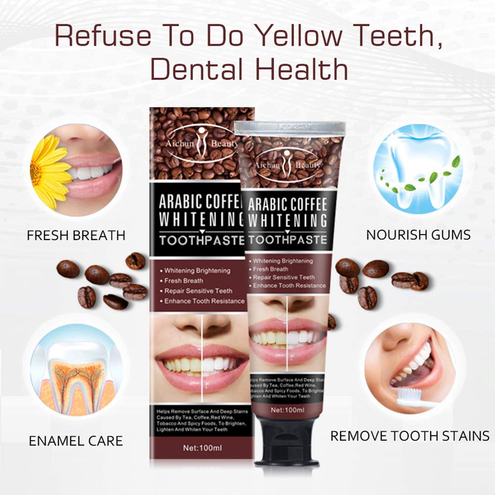 Pasta dental AICHUN BEAUTY para aliento fresco y sonrisa limpia