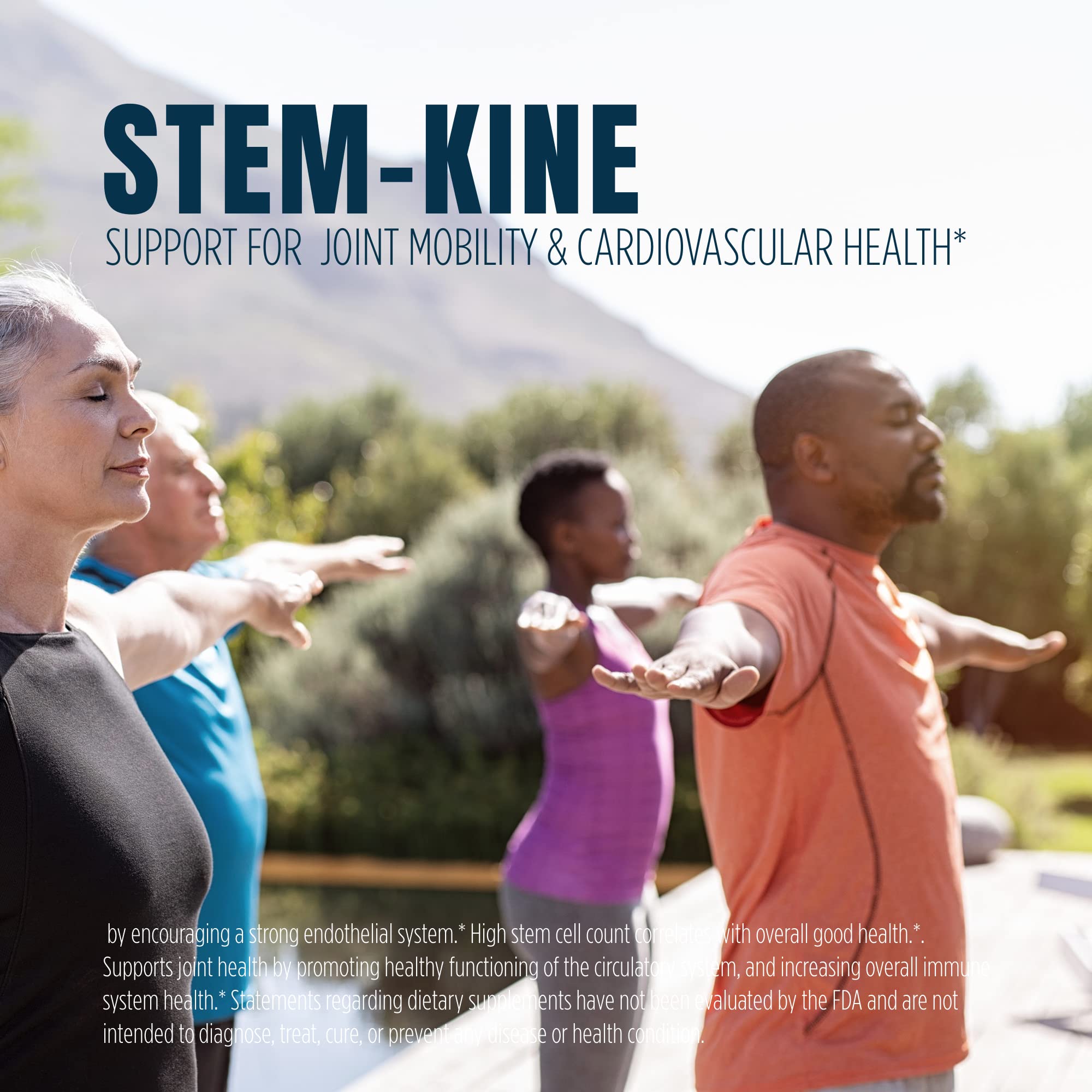 Aidan Products Stem-Kine caja-producto destacando beneficios para la salud