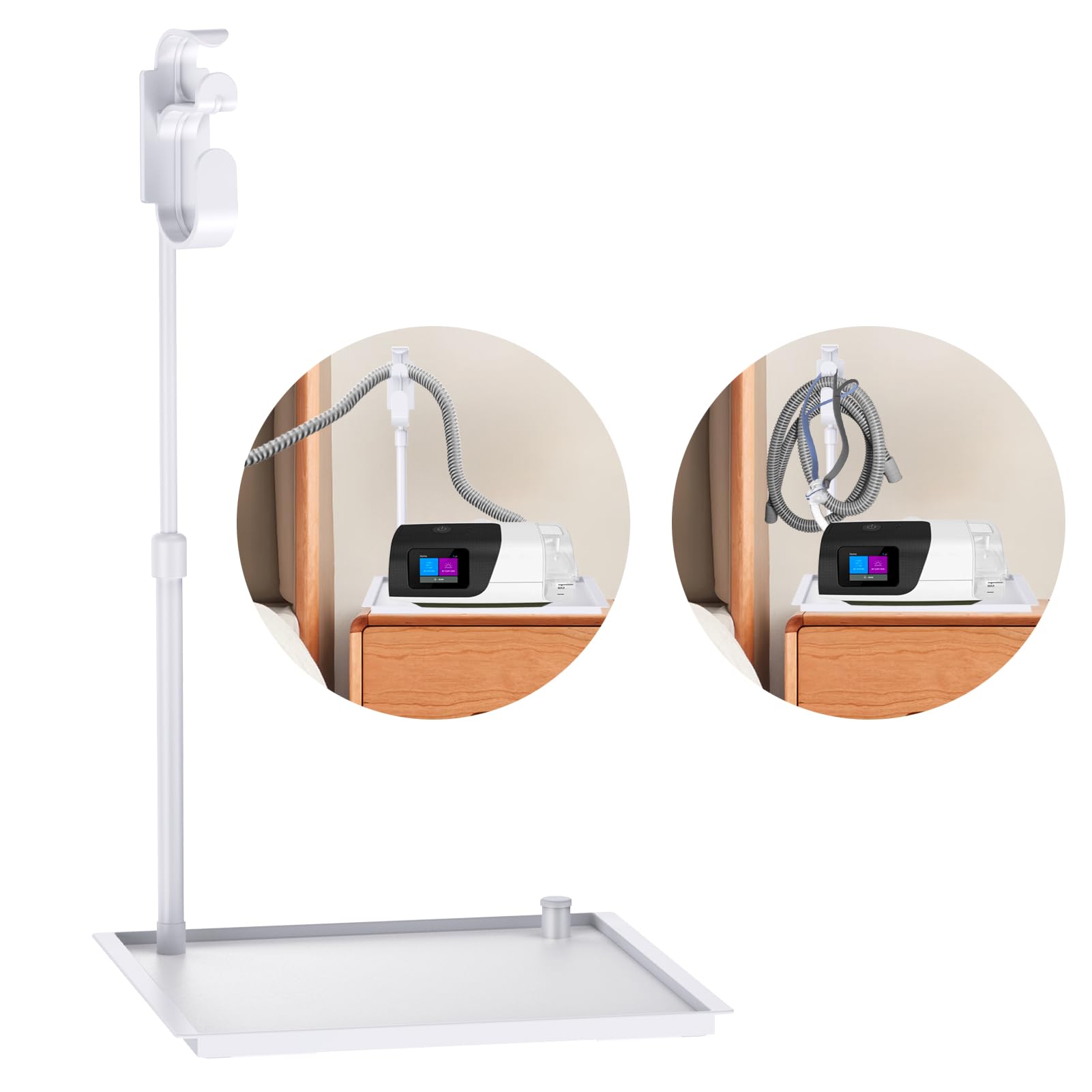 Aifeedi CPAP Protector Mat, bandeja organizadora, mantiene máscaras y mangueras ordenadas durante la noche.