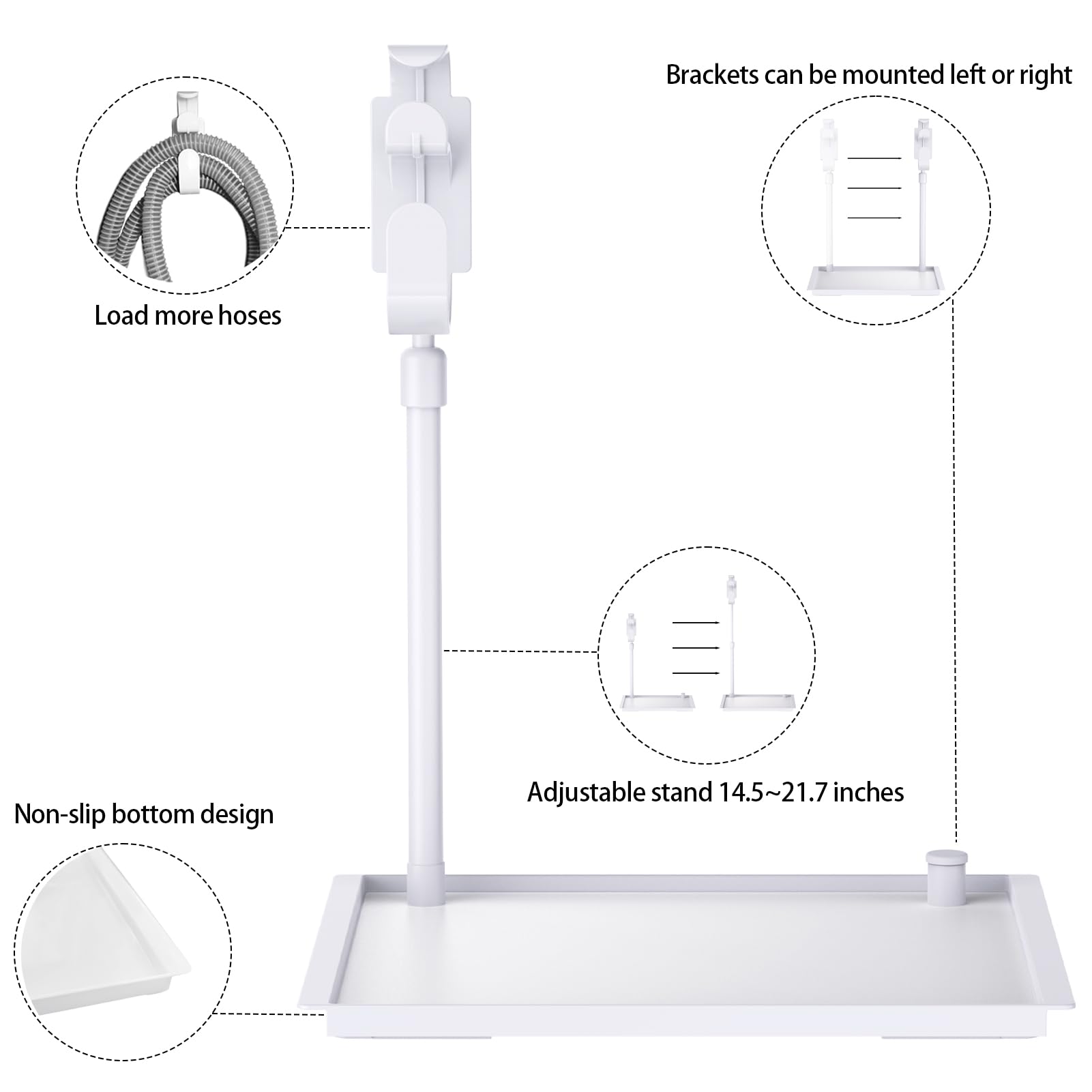 Aifeedi CPAP Protector Mat, perfecto para viajar, ideal para hoteles y vehículos recreativos.