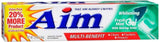 AIM Gel Blanco Menta: gel dental con sabor a menta que fortalece el esmalte.