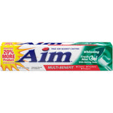 Pasta AIM blanqueante con bicarbonato para blanqueamiento suave y protección del esmalte.