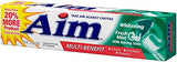 Pasta AIM fortalece el esmalte para dientes más resistentes.