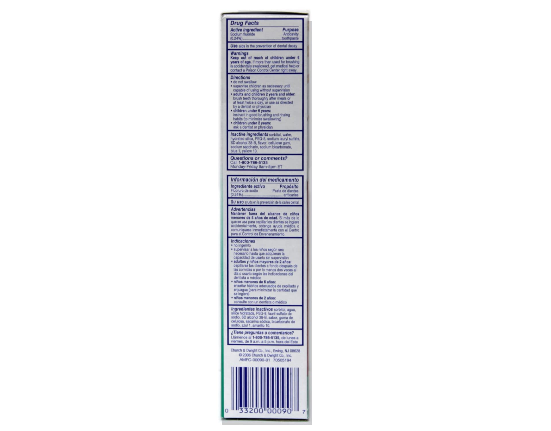 Sonrisa fresca con AIM, pasta dental de menta para uso diario.