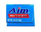 AIM Ultra Menta, detalle de empaque, información de peso y origen.