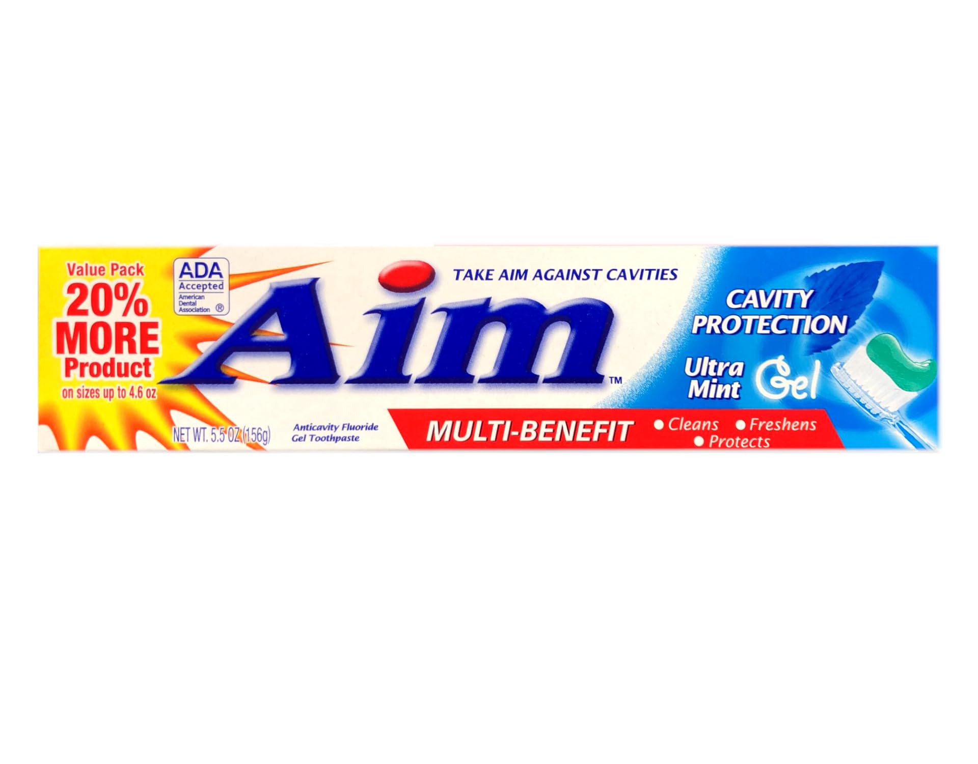 Aim pasta dientes deja aliento fresco tras cepillado.