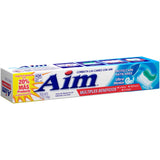 Aim pasta dientes gel de menta, tres tubos en paquete para familia.