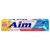 AIM pasta dental protección contra caries Ultra Mint en empaque de 6 unidades