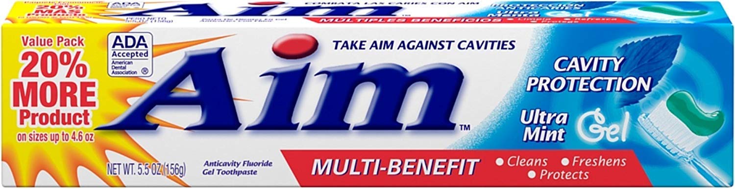 AIM proteccion de caries, tubodentifrico, ideal para la higiene bucal diaria