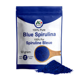 Aimgrow Spirulina Azul polvo, color azul para batidos nutritivos.
