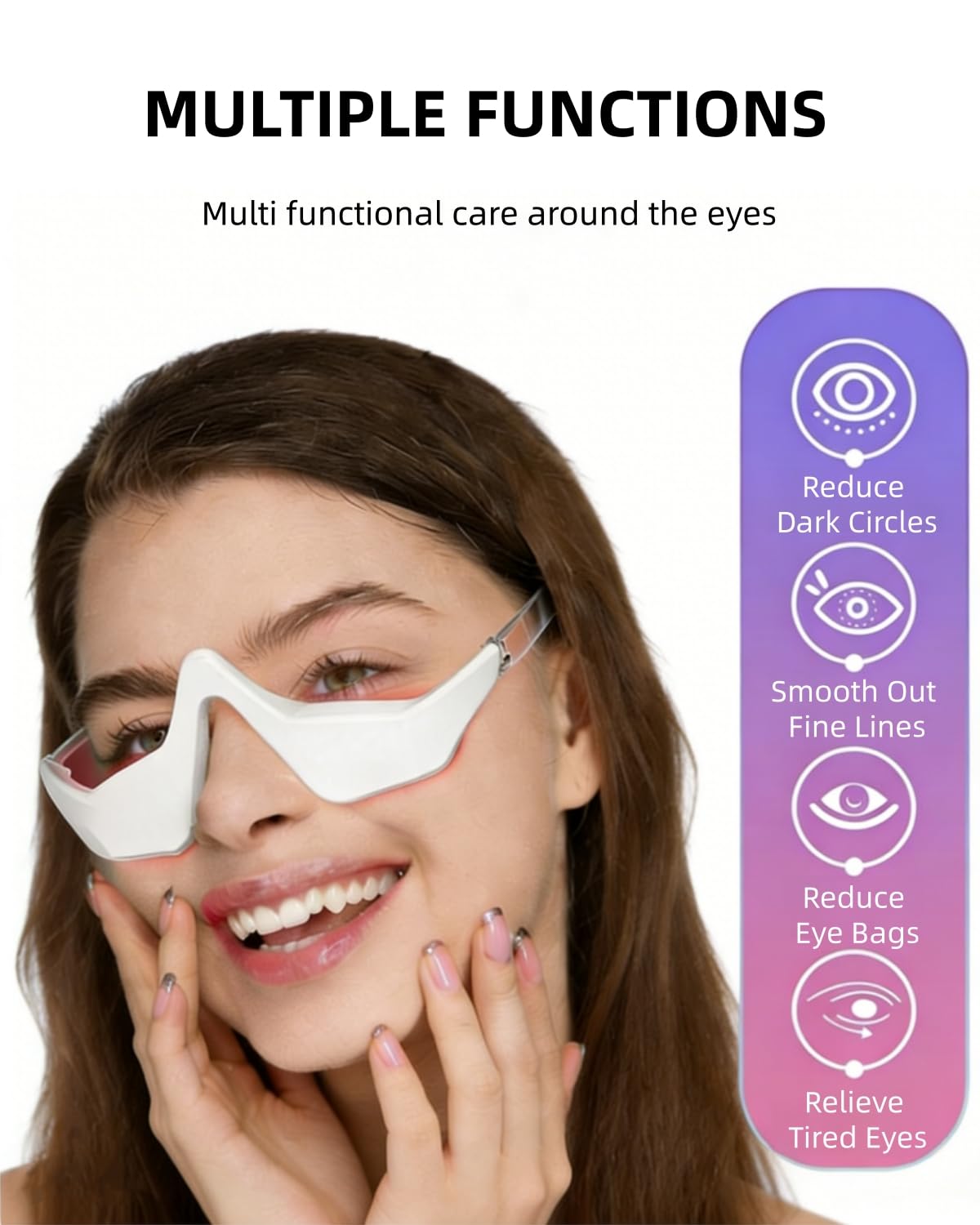 AIMUZIKEER gafas de luz roja para ojos uso cómodo diario.