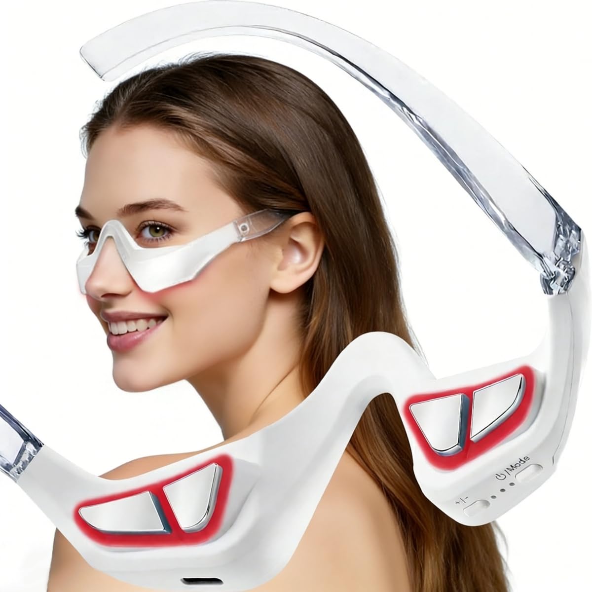 AIPOERTWS gafas luz roja para ojos: alivio suave y cuidado diario.