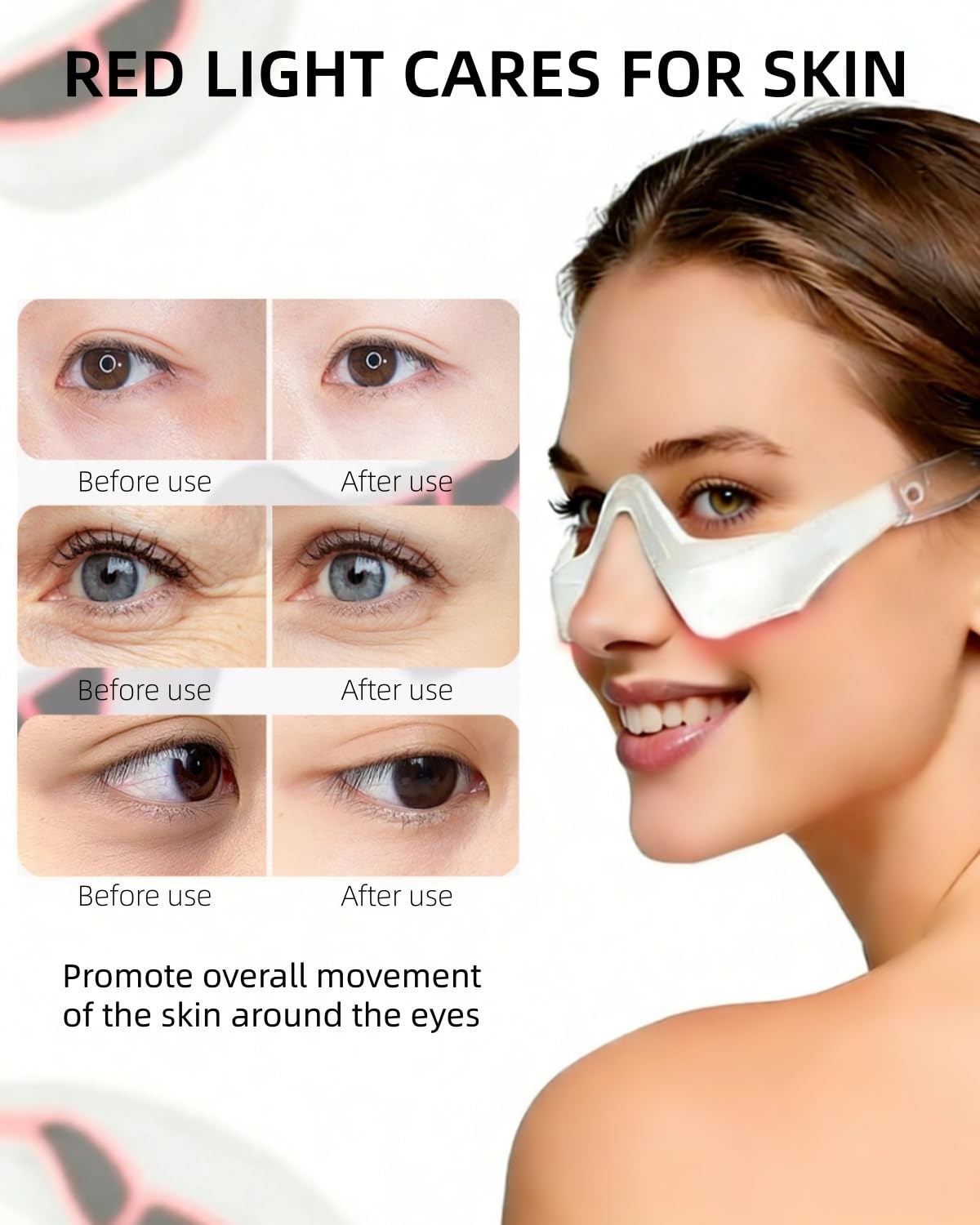 AIPOERTWS masaje ocular comodo: experiencia relajante para reducir fatiga visual.