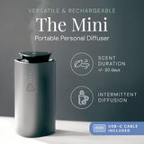 Air Esscentials Mini Difusor portátil sobre mesa para espacios pequeños.