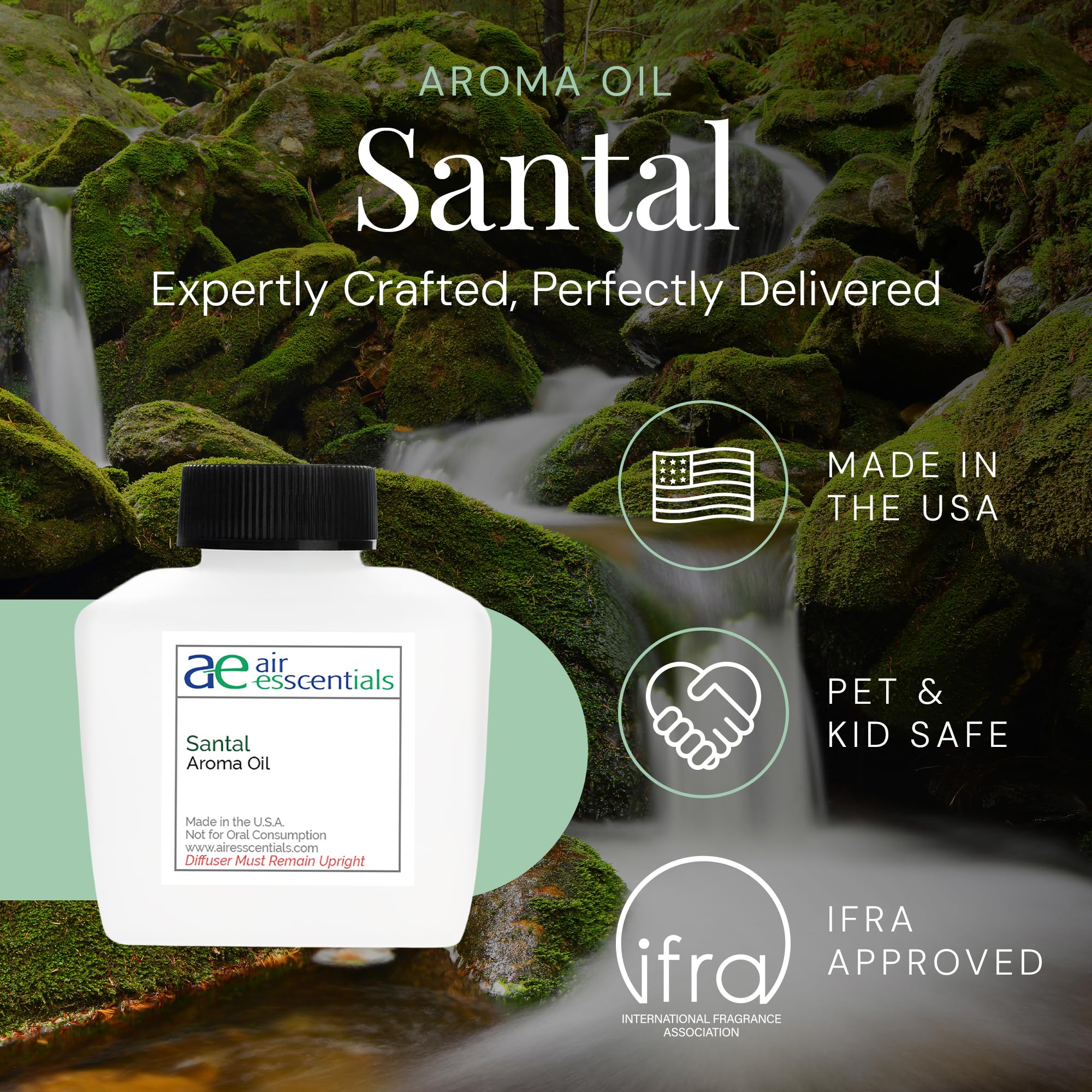 Air Esscentials Santal Aroma: difusor de aire frío para spa en casa.