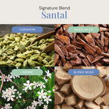 Air Esscentials Santal Aroma: difusor ultrasónico para sala elegante.
