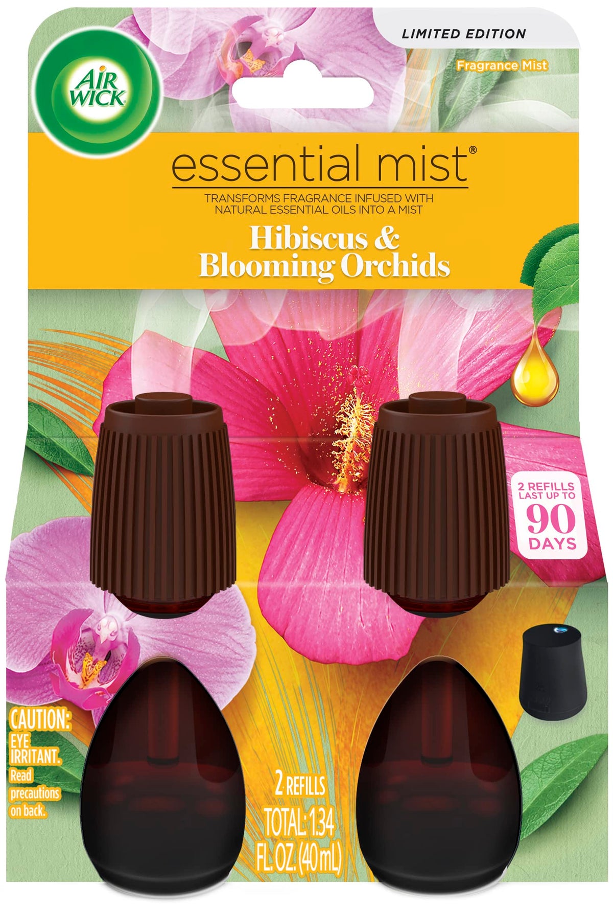 Air Wick Essential Mist recambio Hibisco y Orquíideas para una fragancia floral duradera