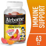 Airborne Kids gominolas con zinc para apoyo antioxidante diario.