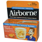 Airborne pastillas efervescentes de naranja picante para apoyo diario del sistema inmune y conveniencia