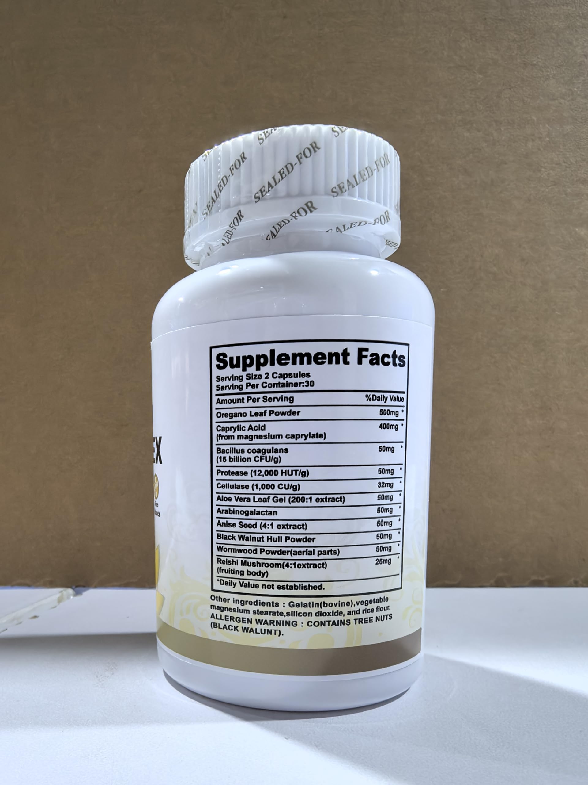 Airboy Apoyo Digestivo, ingredientes botánicos visibles en la etiqueta.