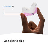 AirFit N30 cojin curvado ofrece soporte bajo la nariz y menos irritación.