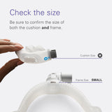 AirFit P30i codo de liberacion rapida para desconectarse sin quitar la mascarilla.