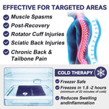 AiricePac para la rodilla, gel flexible cubre todo el área y reduce inflamación.