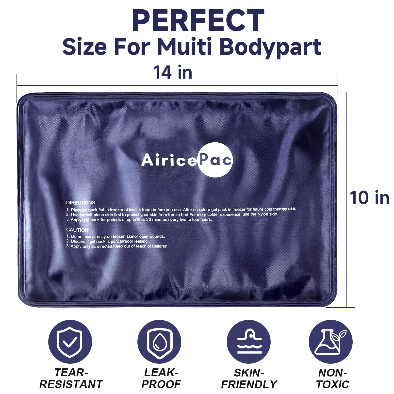 AiricePac bolsa de gel frío para cadera, ideal tras actividad física.