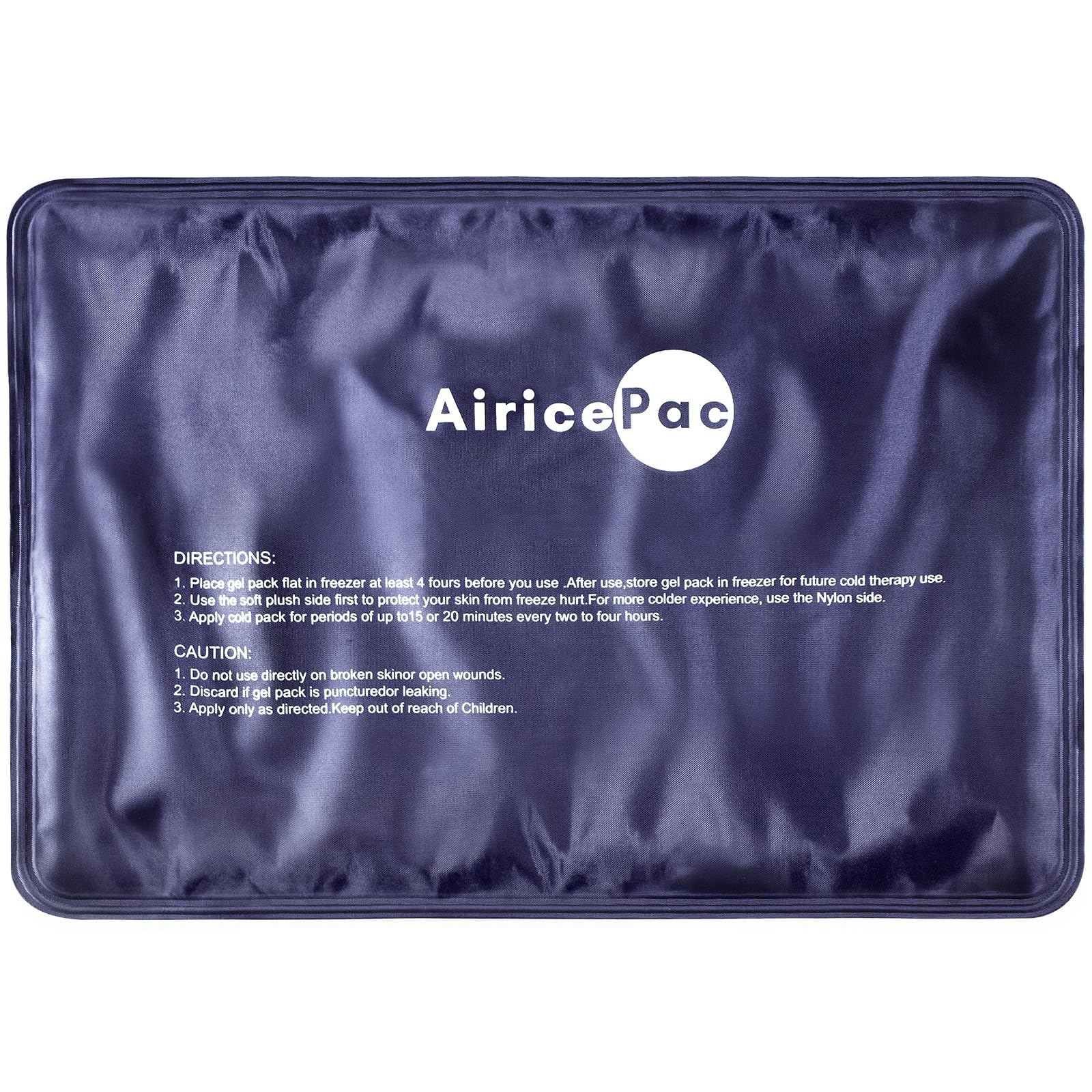 AiricePac bolsa de gel frío para la rodilla con funda suave.