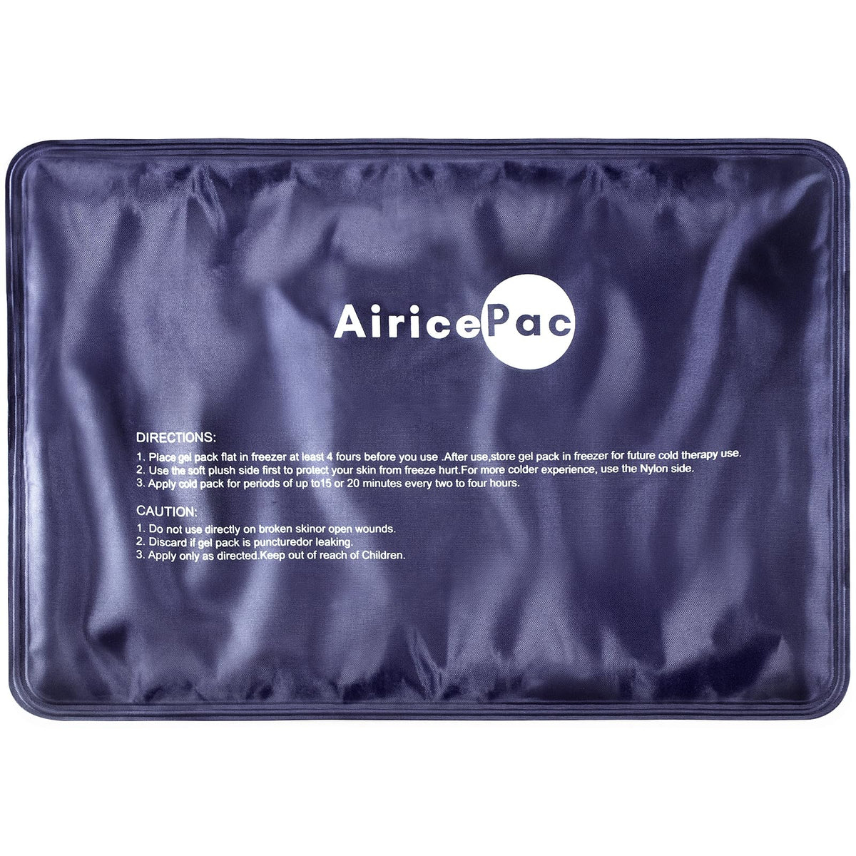 AiricePac bolsa de gel frío para la rodilla con funda suave.