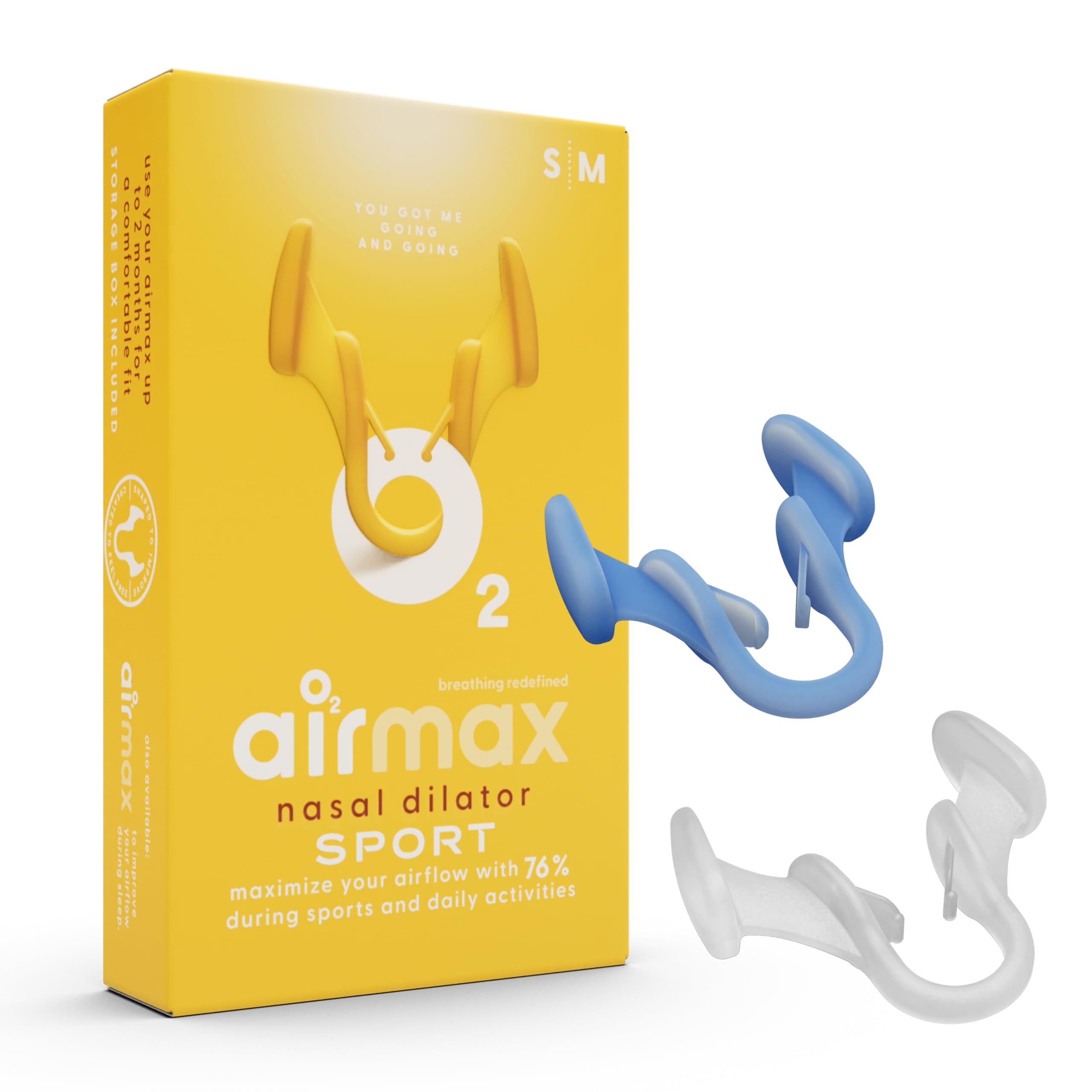 Air Max dilatadores nasales prueba pack azul mejora flujo de aire para entrenar
