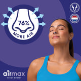 Air Max con flujo de aire mejorado para noches más tranquilas.