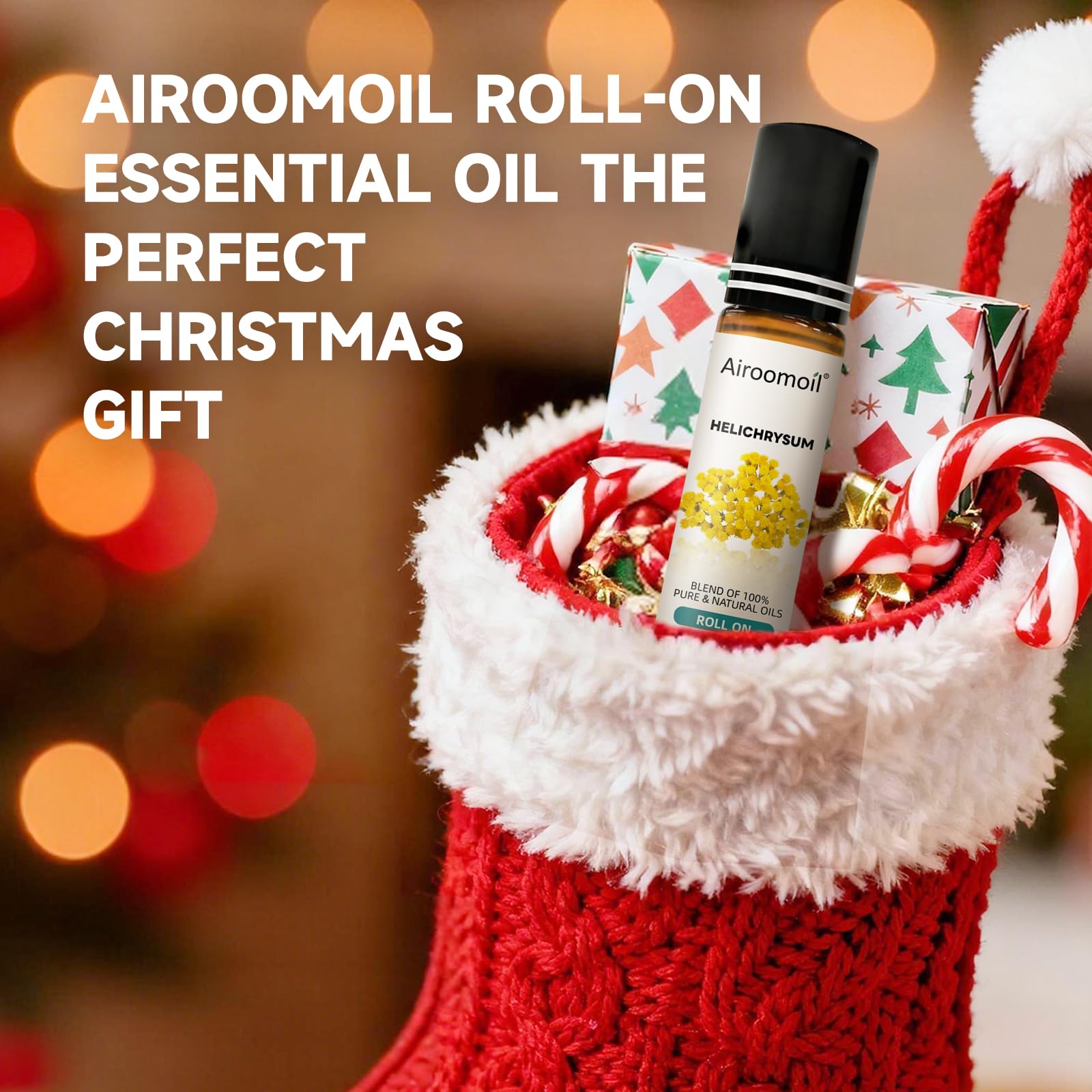 Airoomoil Roll-On para viaje y ritual nocturno, práctico y portátil.