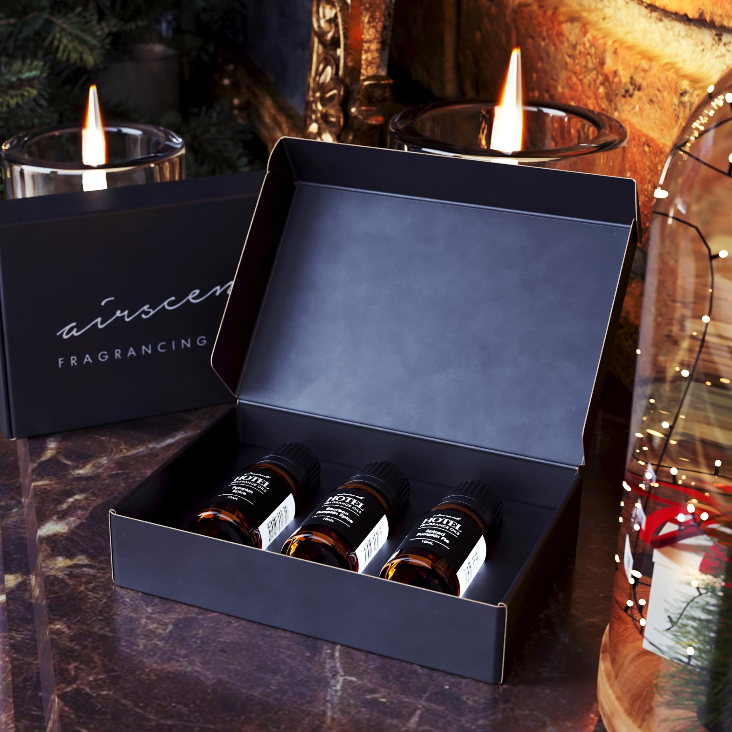 Air-Scent aceite para difusor corona navidad, perfuma con notas festivas.