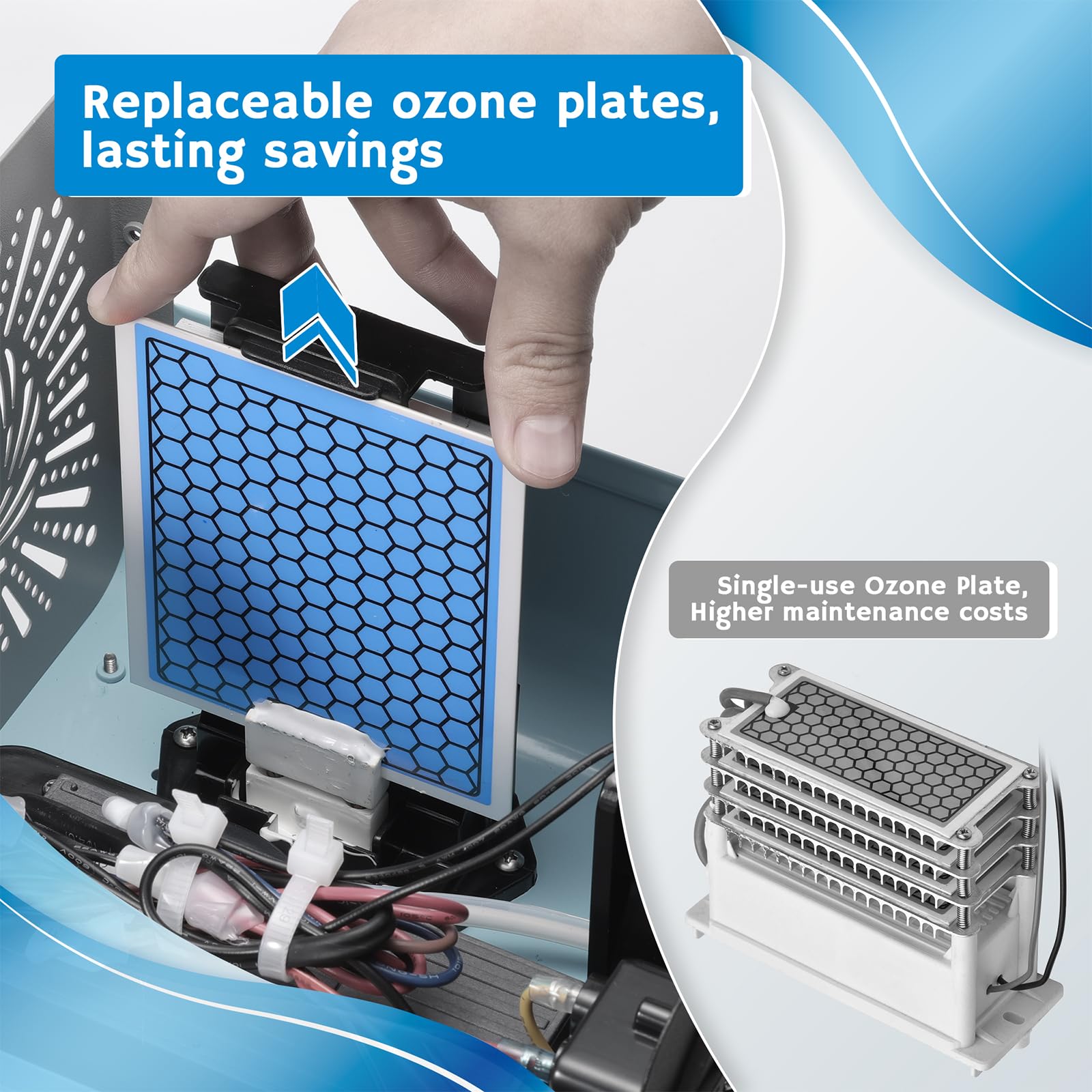 Airthereal placa de ozono en reemplazo, instalación fácil en equipos compatibles.