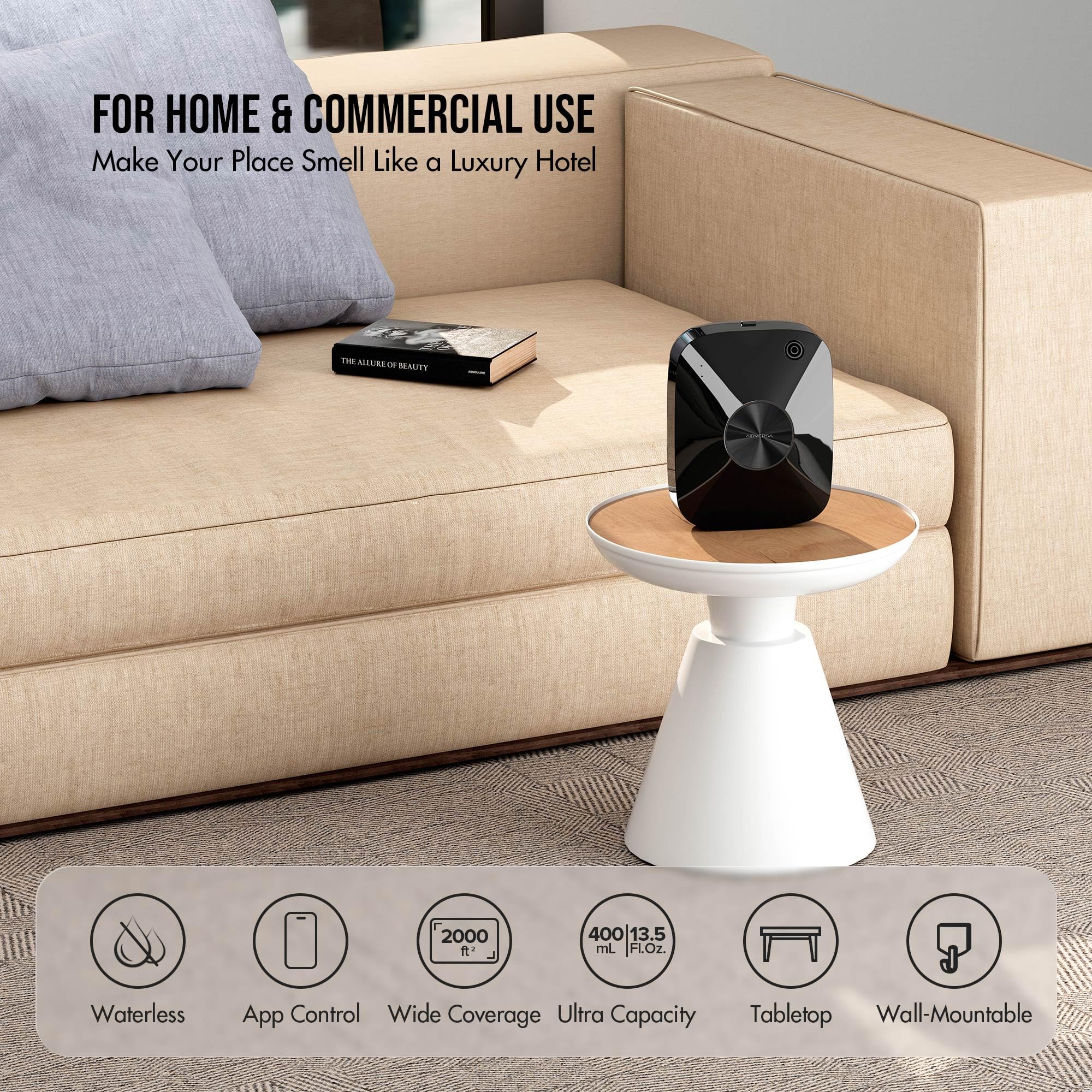 Airversa app Sleekpoint permite controlar la difusión desde el móvil.
