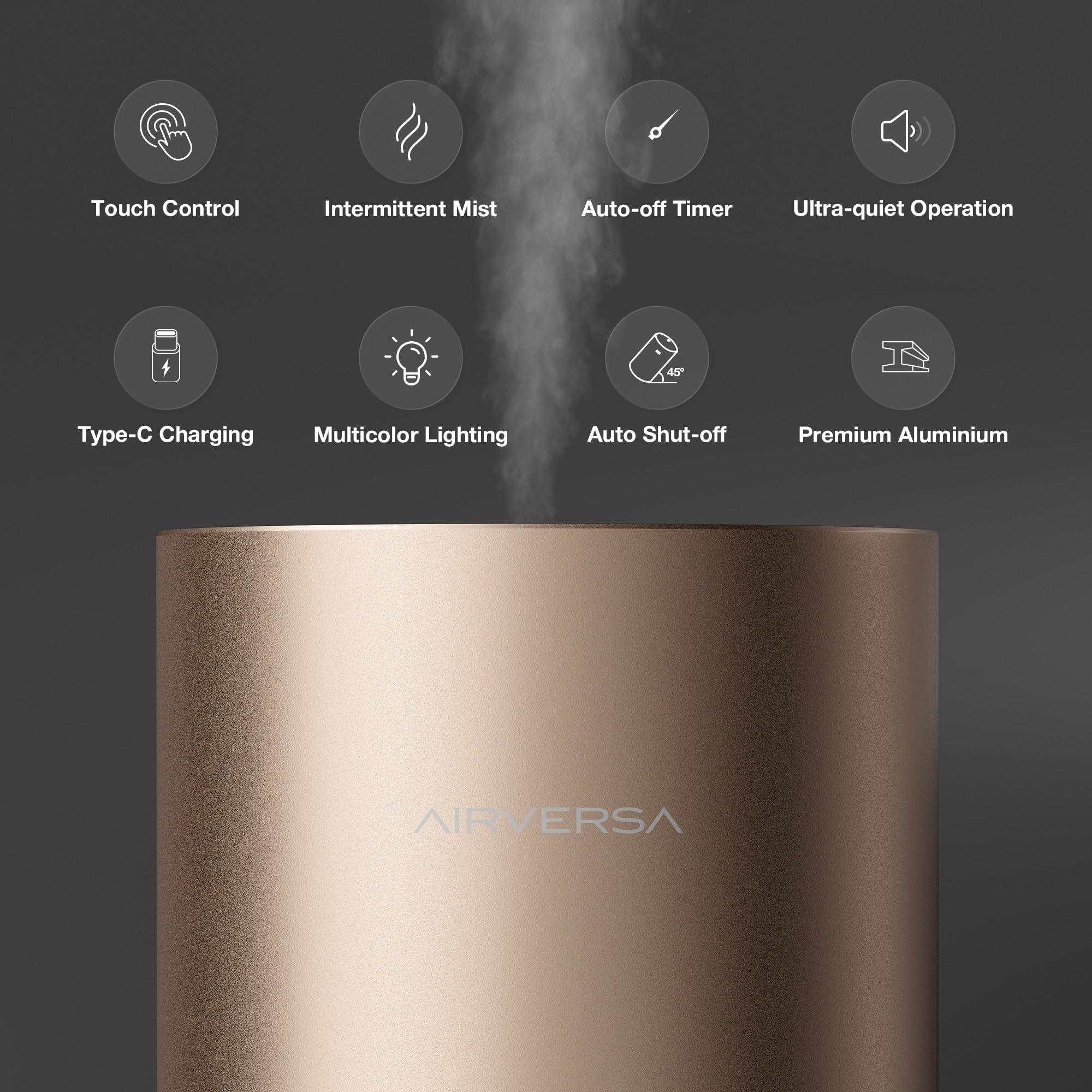 Airversa en el coche ofrece fragancia continua para viajes.