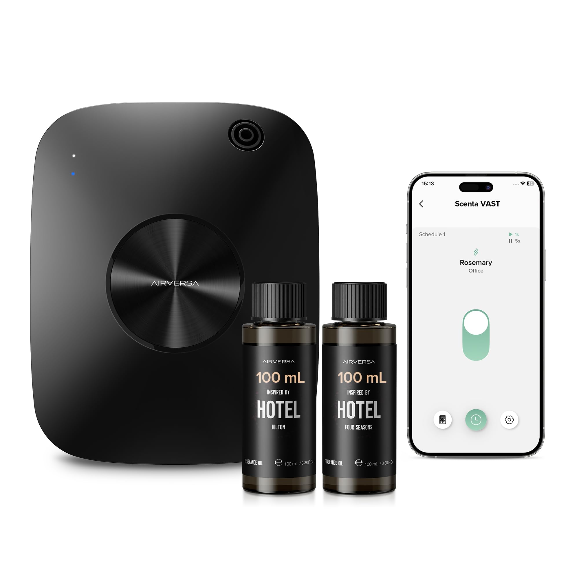 Airversa difusor sin agua de 400 ml para cubrir espacios grandes con aromas sutiles