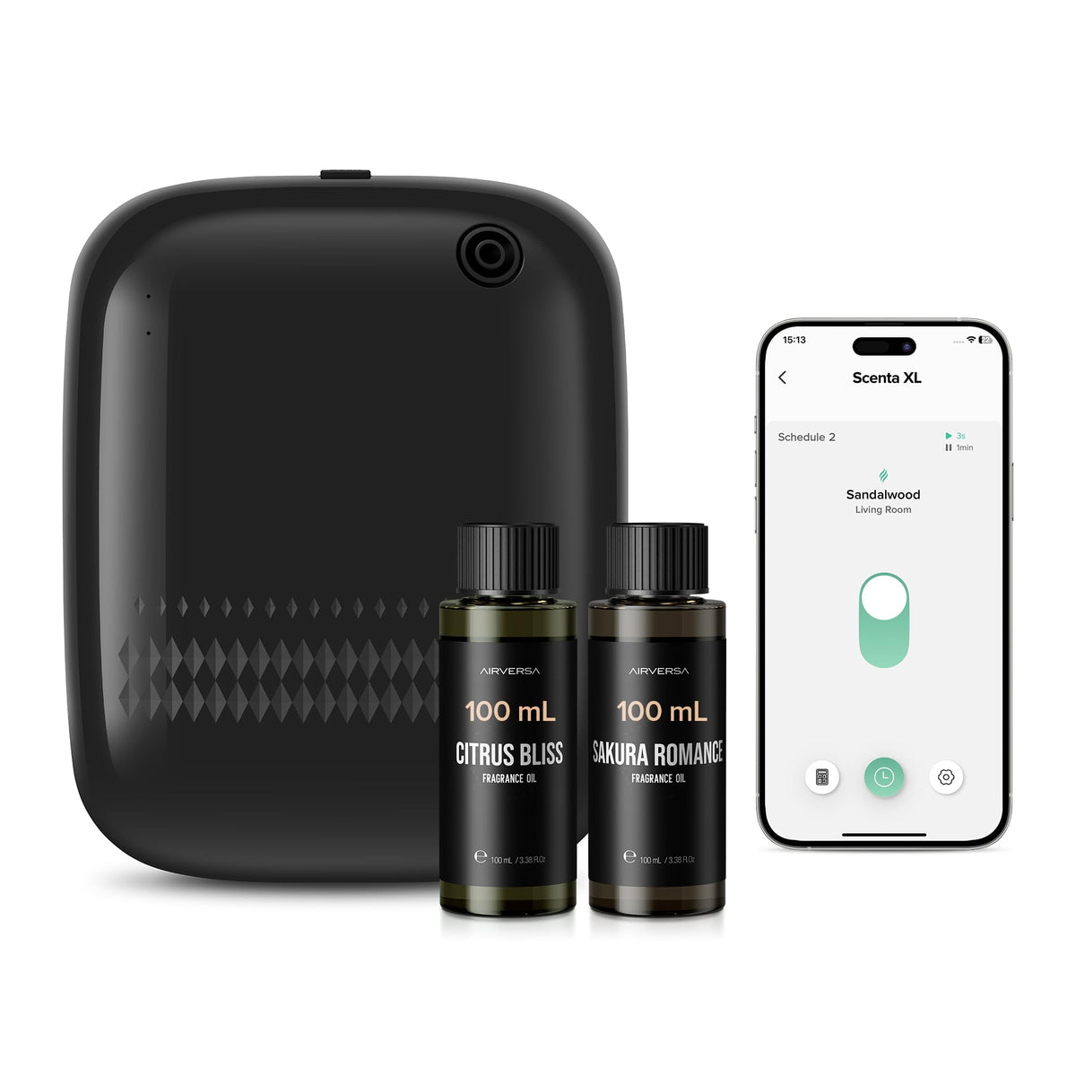Airversa: difusor sin agua 400 ml con fragancias para el hogar.
