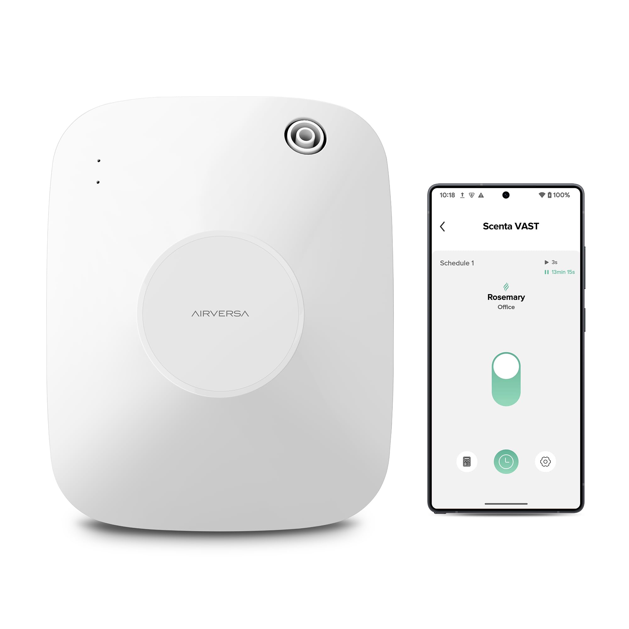 Airversa difusor sin agua para sala grande con aroma duradero.